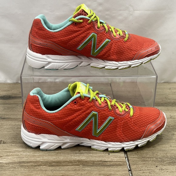 New Balance 590v2 Running Shoes W590AH2 Salmon Pink Lime Green Blue‎ Womens 11 - Picture 1 of 10